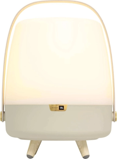 Lámpara portátil Kooduu lite-up play con altavoz JBL, beige