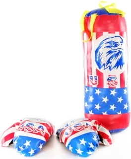 Set de boxeo para niños 42 cm con guantes