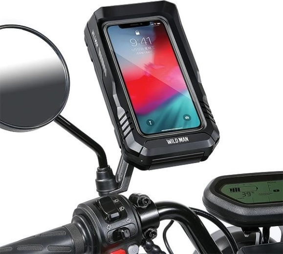 Wildman funda para teléfono y bolsa para el cuadro de la bicicleta FK3 negra