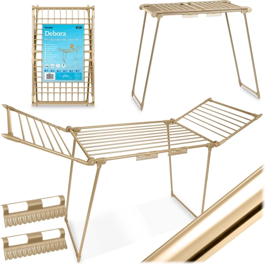 Tendedero plegable de pie Massido Debora Gold 19 m