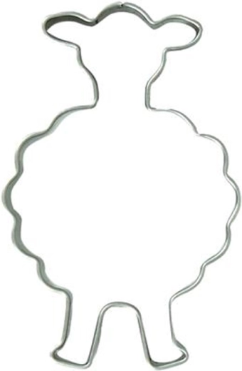 Cortador de galletas de ovejita 5 cm de acero inoxidable