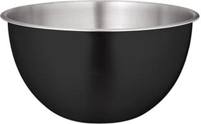 Cuenco de acero inoxidable en negro mate, 17 cm
