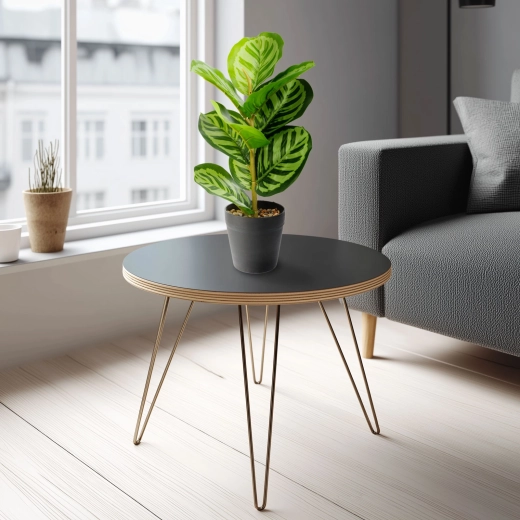 Planta artificial decorativa hoja de cebra verde 34 × 9 cm