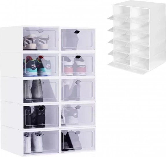 Organizador modular de plástico para zapatos, juego de 10 uds MODERNHOME