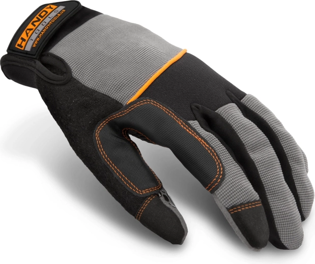 Guantes de trabajo protectores con cierre de velcro, talla L