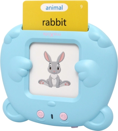 Lector interactivo de tarjetas Maxlife para aprender inglés MXLD-100 azul