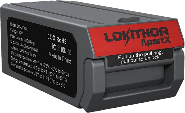 Batería Lokithor LO-LIPOX para ApartX 98 Wh