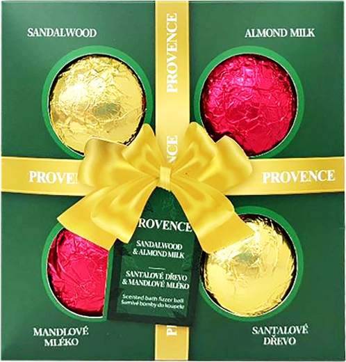 Bombas efervescentes para el baño Provence 4 uds
