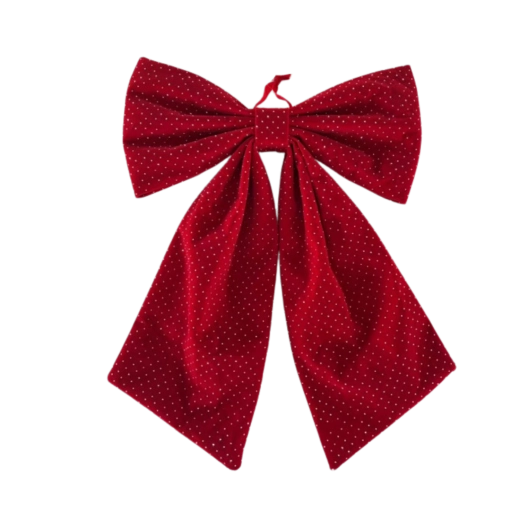 Lazo navideño rojo 40 × 65 cm