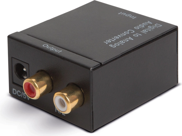 Convertidor de audio digital a analógico Toslink/RCA