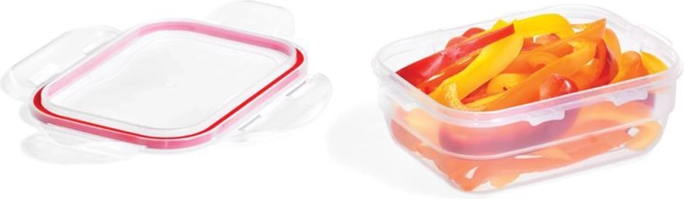 Recipiente Lock & Lock Easy Match rectangular 370 ml rojo