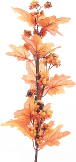 Ramita otoñal artificial naranja 60 cm