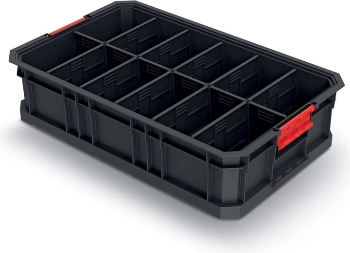 Caja de transporte modular con separadores 520 × 327 × 125 mm
