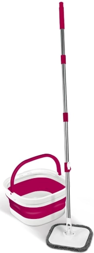 Mopa giratoria plegable Lamart Clean con cubo