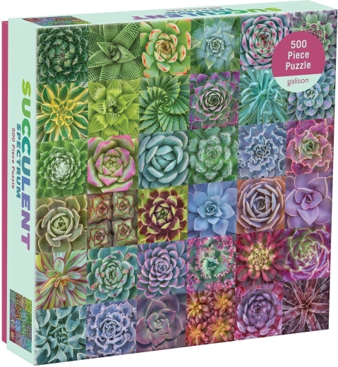 Puzzle suculentas coloridas 500 piezas GALISON