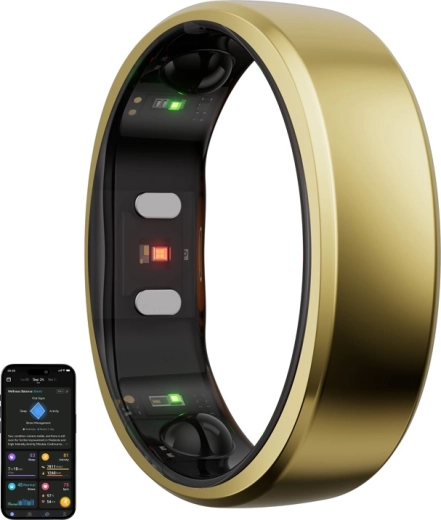 Anillo inteligente RingConn Gen 2 – dorado, talla 11