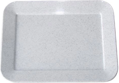 Bandeja de servir de plástico 17 × 13 cm marmoleada