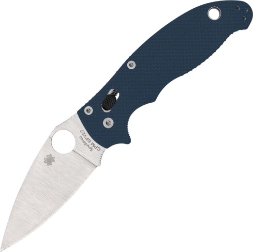 Spyderco Manix 2 Cobalt Blue navaja de bolsillo 8,6 cm, satin, G10, azul