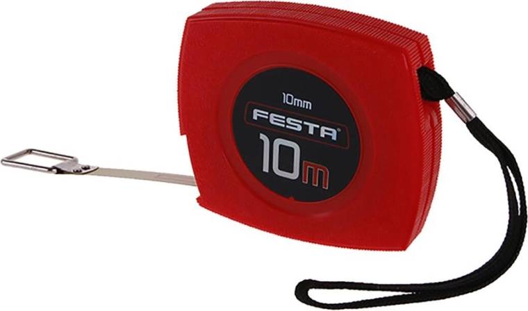 Cinta métrica retráctil de acero 10 m × 10 mm RAPID-LONG