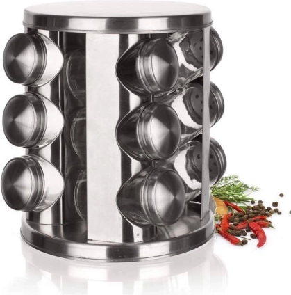 Soporte giratorio para especias BANQUET Akcent 12 uds 85 ml