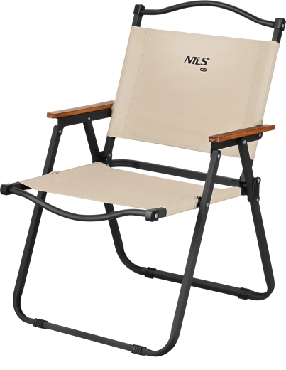 Silla de camping plegable NILS Camp beige