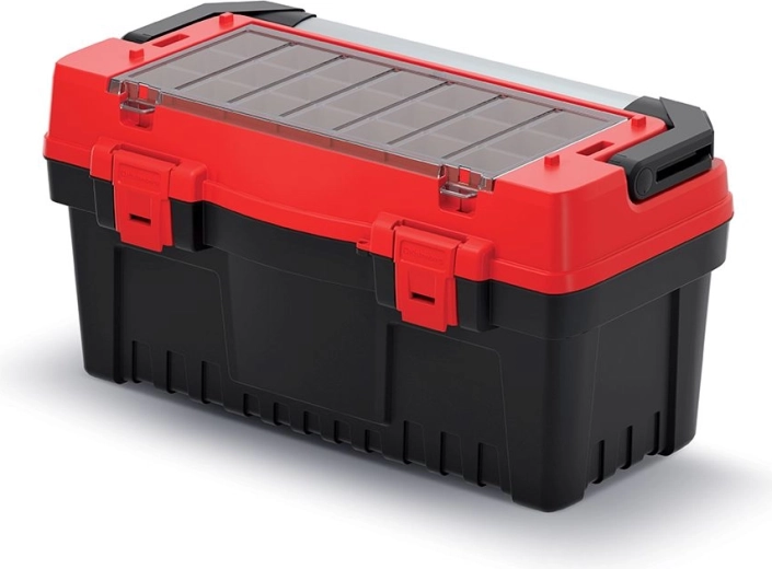Maletín para herramientas EVO con asa metálica, 55 cm, rojo