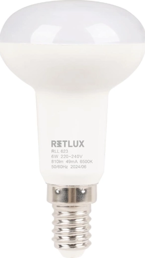 Bombilla LED tipo spot R50 E14 6 W de luz blanca diurna Retlux
