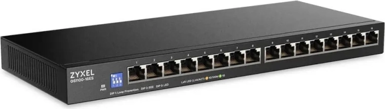 Zyxel gs1100 switchable switch gigabit no gestionado de 16 puertos