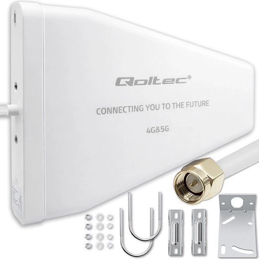 antena direccional exterior 4G/5G LTE 9 dBi, N hembra, IP67, cable de 3 m