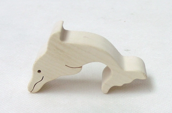 Fauna delfín de madera