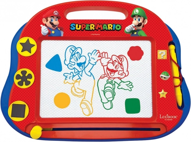 Tablero magnético de dibujo multicolor SUPER MARIO con sellos