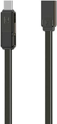 Cable de datos Remax RC-070TH 3 en 1, USB‑C / Micro‑USB / Lightning, 1 m, negro