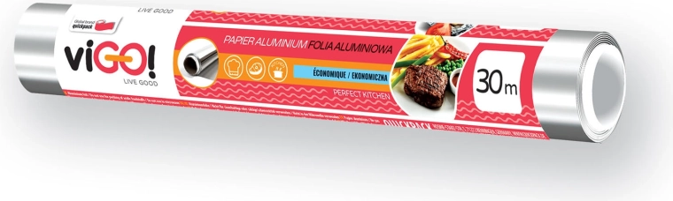 Alobal papel de aluminio 30 m × 28 cm, 8,5 µm