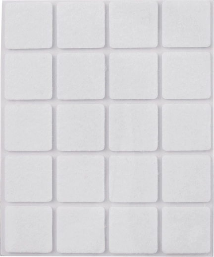 Almohadillas de fieltro autoadhesivas para muebles Orion 2,5 × 2,5 cm - 20 uds.