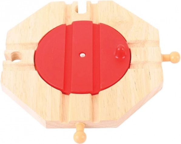 Placa giratoria con 4 salidas Bigjigs Rail