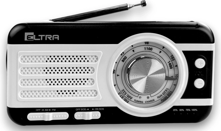 Radio portátil SAFARI WB-1 con dinamo, panel solar y powerbank