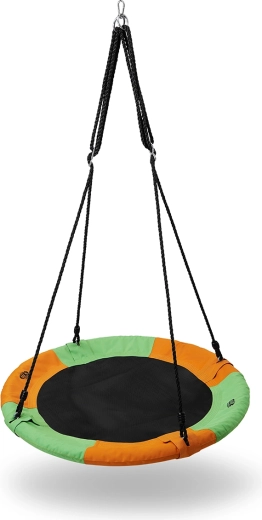 Columpio circular de jardín NILS Camp, naranja/verde, 90 cm