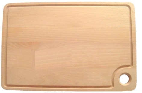 Tabla de cortar de cocina de madera de haya 45 × 30 cm