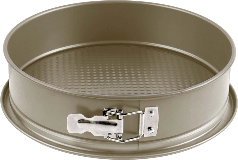 Kitchisimo molde para tarta de 28 cm de acero al carbono, dorado