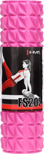 Rodillo de masaje de espuma HMS FS205 45 cm rosa