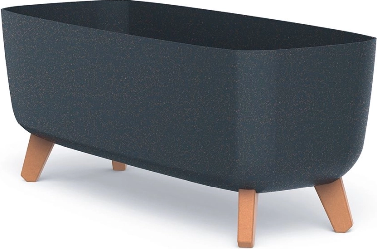 Macetero con patas Gracia Case Eco Wood 58 cm antracita