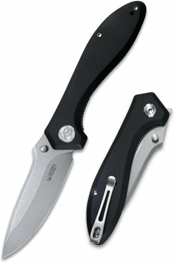 navaja de bolsillo Kubey Ruckus Black 8,4 cm G10 con clip