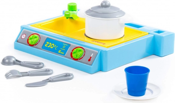 Mini cocinita infantil Natálka 33 cm – set de 7 piezas