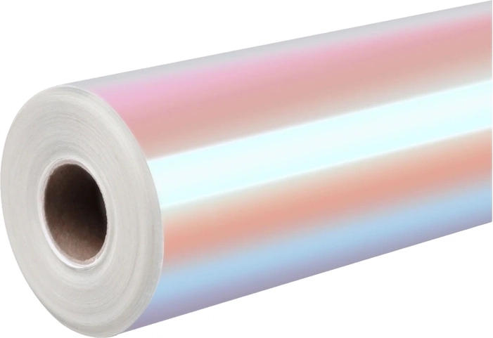 Lámina adhesiva holográfica HTVRONT rosa-violeta 30,5 × 90 cm - 1 unidad
