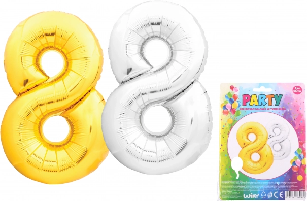 Globo inflable número 8 40 cm