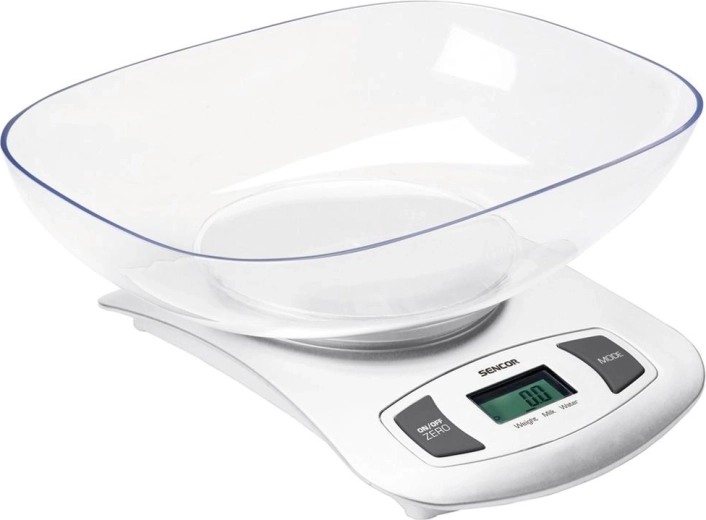 Báscula de cocina Sencor SKS 4001WH con bol extraíble