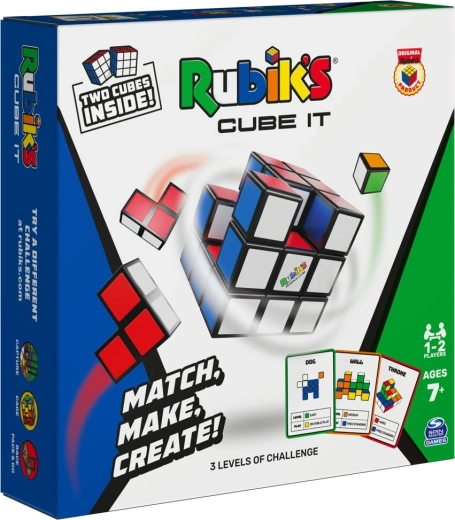 Juego lógico RUBIK’S Cube It – rompecabezas 3D para 1–2 jugadores