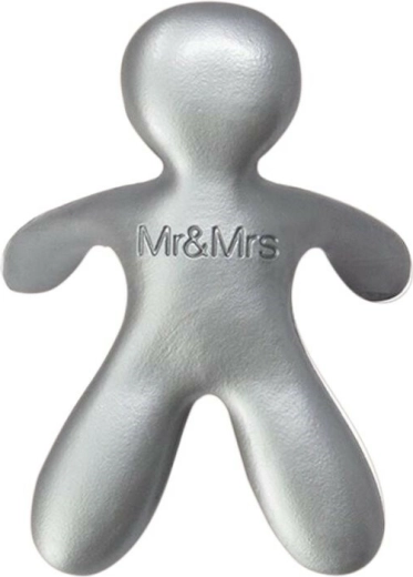 Fragancia para coche Mr & Mrs Fragrance Cesare Orange & Sandalwood – plateada