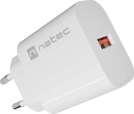 Cargador de red Natec Ribera 1× USB-A 18 W blanco