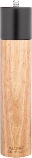 Molino manual de madera para especias negro 26,5 cm